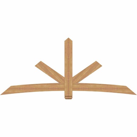 Ekena Millwork Alberta Smooth Timber Gable Bracket, Western Red Cedar, 96"W x 40"H x 1 1/2"D x 5 1/2"F, 10/12 Pitch GBW096X40X0206ALB00SWR
